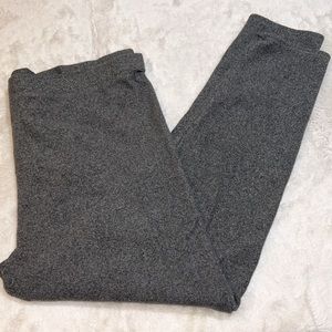 2X Cuddl Duds grey fleece pajama base layer lounge leggings pants